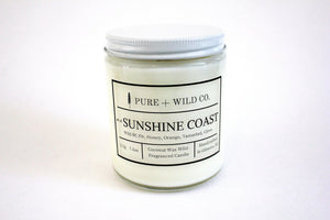 № 12 SUNSHINE COAST - Fir, Honey, Orange, Tamarind, Clove PURE + WILD CO. Cotton Wick 